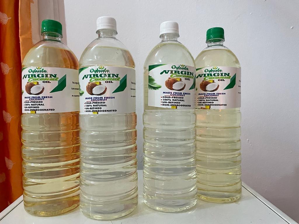 Pure Virgin Coconut Oil – Cold Pressed by Oghale nature's source - 1 litre